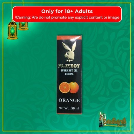 Playboy Lubricant Water Based Gel - Orange Flavoured