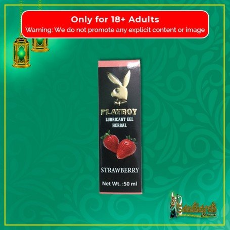 Playboy Lubricant Water Based Gel - Strawberry Flavoured