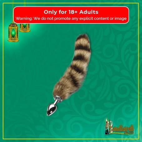 Fox Tail Brown Plated Metal Anal Plugs