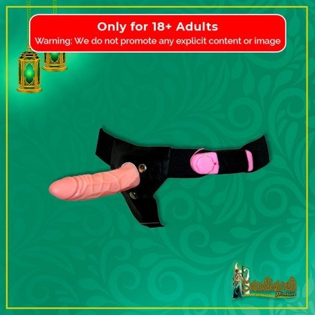 LeLuv 7.5” Vibrating & Rotating Female Lesbian Strap