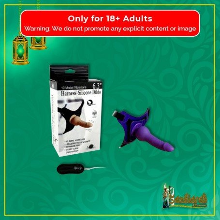 10 Vibrating Modes Strap on Harness Silicone Dildo