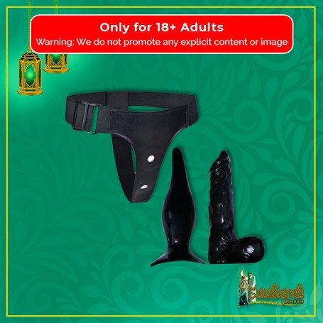 Strap-on Dildo With Anal Butt Plug