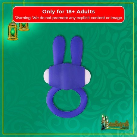 Kingfansion Mini Vibrating Rabbit Cock Ring (Blue)