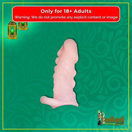 Solid Dotted Head Penis Extension Sleeve Skin Color