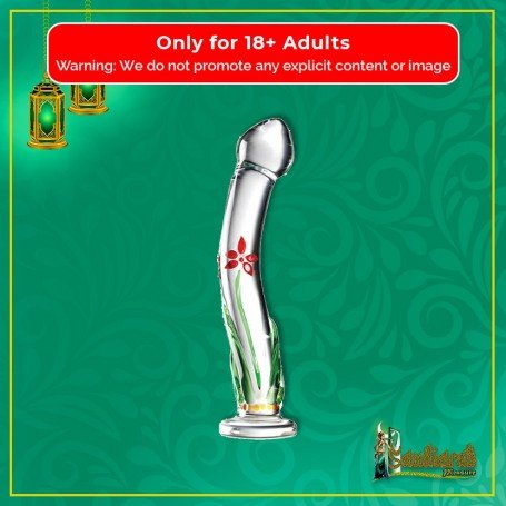 Flower Crystal Glass Dildo Sex Toy
