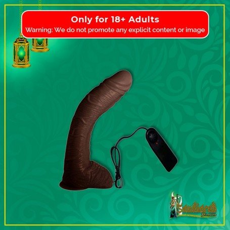 Big Bent 10" Realistic Vibrator Suction Cup Chocolate Dong Vibrator